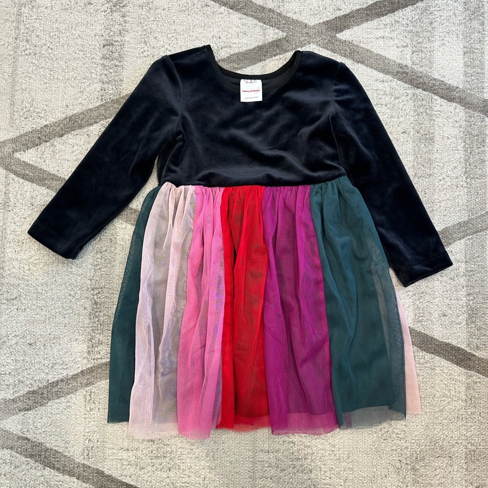 Hanna Andersson velour tulle dress